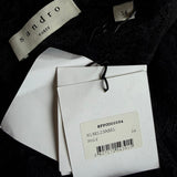 Sandro Paris Women's Black Lace Short Sleeve Playsuit Size 34 XS UK 6 SFPCO00054