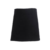Sandro Women's Black Knit Wool Blend Skirt Size 38 FR 10 UK 6 US SFPJU00954