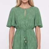 Maje Women's Green Printed Playsuit Size 40 FR 12 UK 8 US MFPCO00270