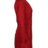 Sandro Women's Red Snake Print Short Dress Size 36 FR 8 UK 4 US SFPRO01940