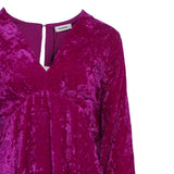 Sandro Women's Purple Open Back Velvet Dress Size 40 FR 12 UK 8 UK SFPRO02699