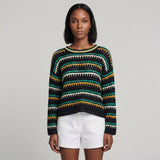 Sandro Paris Damenpullover, mehrfarbig gestrickt, Größe 36FR, 8UK, 4US, SFPPU01475