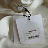 Sandro Women's Ecru Viscose Linen Short Dress Size 40 FR 12 US SFPRO01105