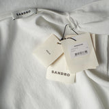 Sandro Women's White Smocked Short Dress Size 36 FR 8 UK 4 US SFPRO02388