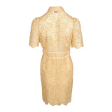 Sandro Women's Beige Floral Lace Short Dress Size 36 FR 8 UK 4 US SFPRO00986