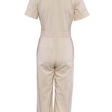 Maje Women's Ecru 100% Cotton Jumpsuit Size 38 FR 10 UK 6 US MFPCO00167
