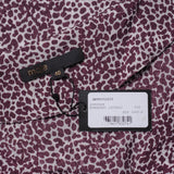 Maje Women's Burgundy Leopard Print Short Dress Size 40 EU 12 UK 8 US 4503208
