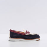 Tod's Women's Navy Suede Gomma 05E Moccasins Size 37 EU 4.5 UK 7 US