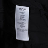 Maje Women's Black Floral Hooded Puffer Jacket Size 36 FR 8 UK 4 US MFPOU0966