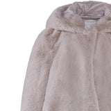 Sandro Women's Ecru Faux Fur Overcoat Coat Size 38 FR 10 UK 6 US SFPOU00197