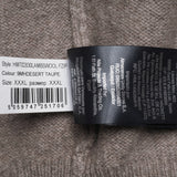 Hackett London Men's Brown Full Zip 100% Wool Sweater Size 3XL HM702830