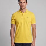 Hackett London Men's Yellow Short Sleeve 100% Cotton Polo Shirt Size M HM562979