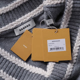 Sandro Women's Grey Cashmere Blend Sweater Size 42 FR 14 UK 10 US SFPPU02391