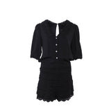 Maje Women's Black Open Back Playsuit Size 38 FR 10 UK 6 US MFPCO00269