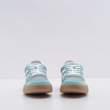 Hogan Women's Green H357 Suede Retro Volley Sneakers Size 40 EU 7 UK 10 US