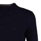 Hackett Mens Sweater Jumper Navy Blue Merino Wool Cashmere Crew XXL