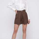 Sandro Women's Brock Check Wool Blend Shorts Size 34 FR 6 UK 2 US SFPSH00273