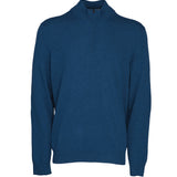 Hackett London Men's Blue Knit Zip Cashmere Blend Sweater Size 3XL HM702833