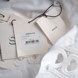 Sandro Women's White Long Cotton Shirt Dress Size 40 FR 12 UK 8 US SFPRO03706