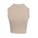 Sandro Paris Women's Beige Knit Sleeveless Cropped Top Size 1 S 8 SFPPU01965
