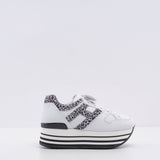 Hogan Women's White Maxiplatform H283 Sneakers Size 35.5 EU 2.5 UK 5.5 US