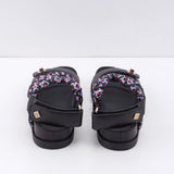 Sandro Paris Women's Black Leather Strappy Sandals Size 36 SFACH00609