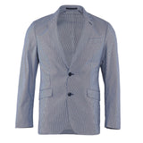Hackett London Men's Blue Striped Cotton Blazer Jacket Size 36 R HM443061