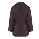 Sandro Men's Brown 100% Cotton Hooded Parka Size S SHPMA00350