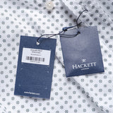 Hackett London Men's White Slim Fit Abstract Shirt Size M HM309145