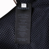Sandro Men's Navy Technical Fabric Hooded Parka Size S SHPMA00345