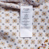 Maje Damen- Bluse Hemdbluse , mehrfarbig, langärmelig, aus Satin, Größe 38, FR 10, UK 6, US MFPCM00328