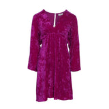 Sandro Women's Purple Open Back Velvet Dress Size 40 FR 12 UK 8 UK SFPRO02699
