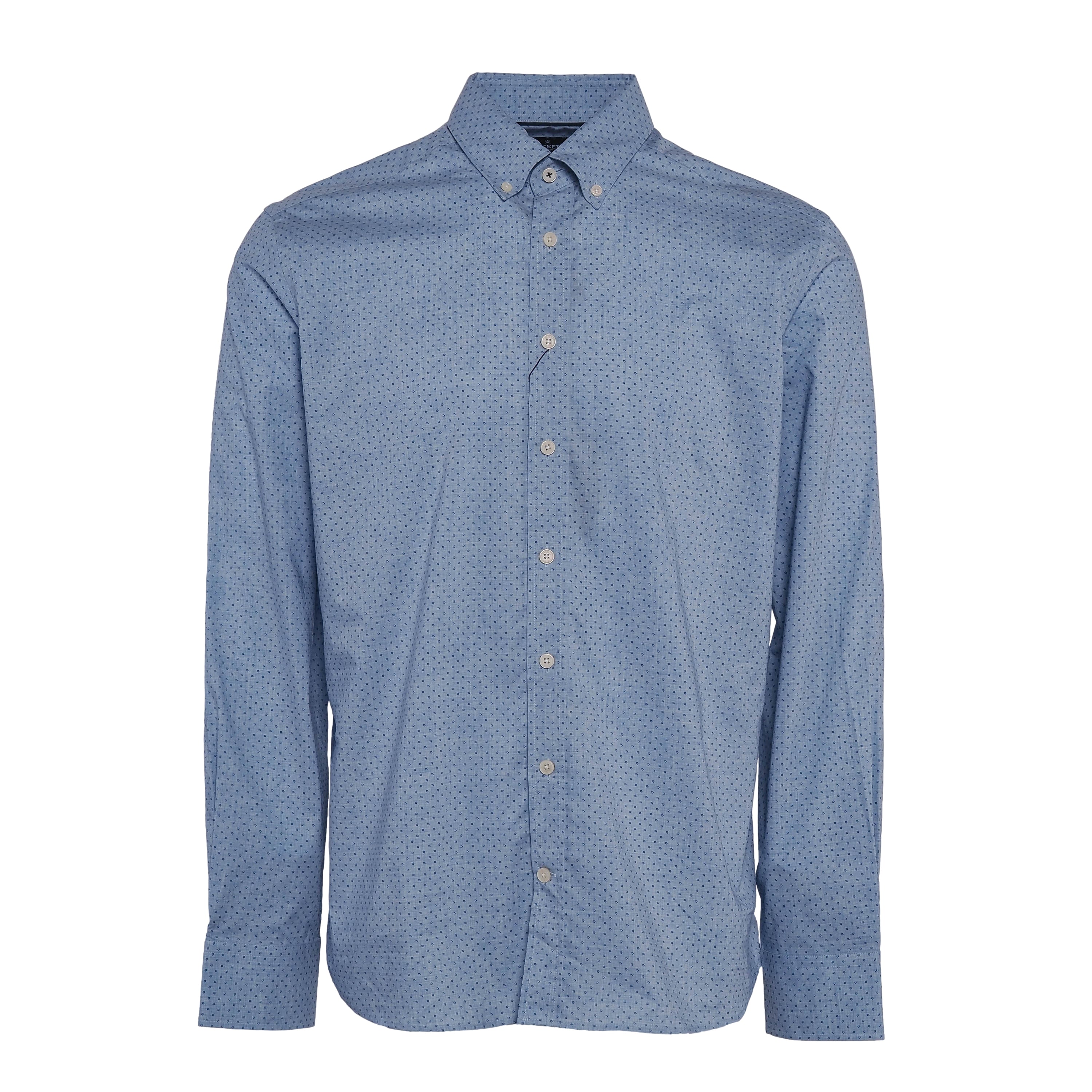 Hackett London Men's Blue Slim Fit Floral Shirt Size L HM309144