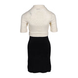 Sandro Women's Black Two-Tones Short Dress Size 38 FR 10 UK 4 US SFPRO03191