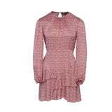 Maje Rosa Viskose-Kurzkleid für Damen mit Blumenmuster, Größe 36 (FR 8, UK 4, US MFPRO02647)