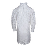 Sandro Women's White Cutout Short Dress Size 36 FR 8 UK 4 US R20197H