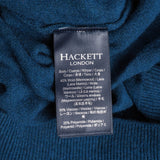 Hackett London Men's Blue Knit Zip Cashmere Blend Sweater Size 3XL HM702833