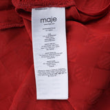 Maje Women's Red Long Sleeve Flowing Dress Size 40 FR 12 UK 8 US MFPRO02685