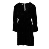 Sandro  Damenkleid – Kurzes Kleid aus geknittertem Samt, Größe 36FR, 8UK, 4US, SFPRO02699