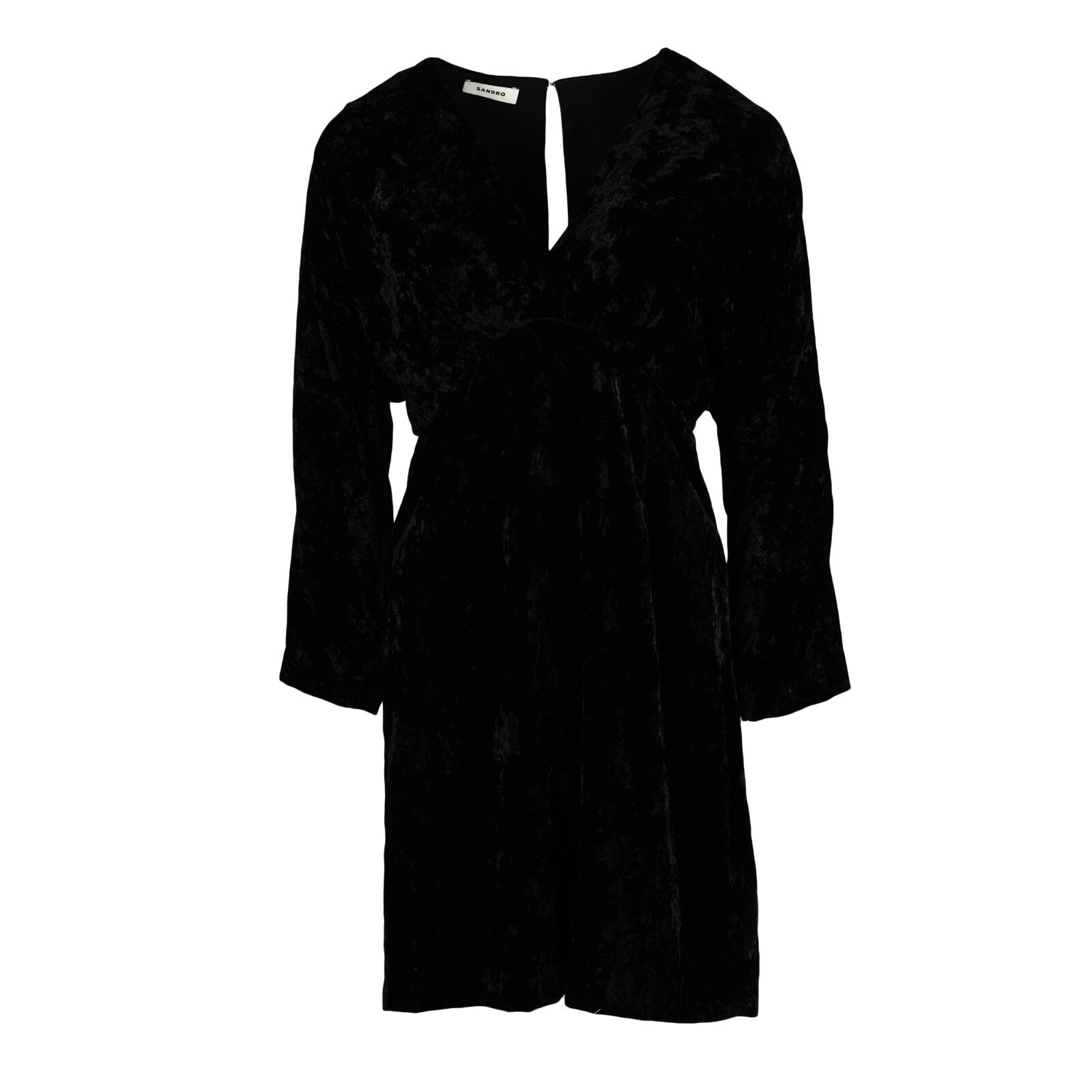 Sandro  Women's Dress Short Crushed Velvet Dress Size 36FR 8UK 4US SFPRO02699