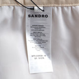 Sandro Paris Beiger Rock aus Leinenmischung für Damen, Größe 38 (FR), 10 (UK), 6 (US), Artikelnummer SFPJU00638