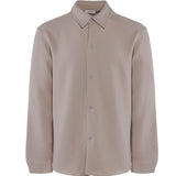 Sandro Paris Men's Beige Long Sleeve Jersey Shirt Size L SHPCM00935