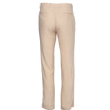 Sandro Men's Beige Linen Blend Straight Suit Trousers Size 42 SHPPA01342