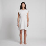 Sandro Paris Women's Ecru Sleeveless Short Dress Size 36 FR 8 UK 4 US R5429E