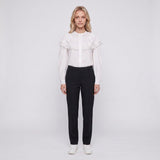 Maje Women's Black Straight Leg Tailored Trousers Size 36 S UK 8 MFPPA00438