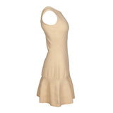 Maje Women's Beige Fine Knit Short Dress Size 38 FR 10 UK 6 US MFPRO01821