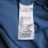 Hackett London Men's Blue 100% Cotton Long Sleeve Polo Shirt Size L HM550988