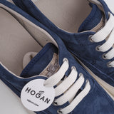 Hogan Women's Navy Suede H258 Tradition Sneakers Size 37.5 EU 4.5 UK 7.5 US