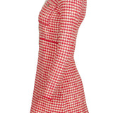 Sandro Damenkleid, rot, „ Strick  “, aus einer Mischung ausWolle , Größe 34 FR, 6 UK, 2 US, SFPRO02148