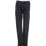 Sandro Paris Damenjeans, grau, gerader Schnitt, unversäuberte Säume, Größe 34 XS, 6 SFPJE00168